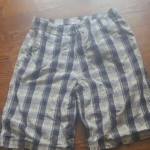 Joe Fresh Blue and White Plaid Shorts